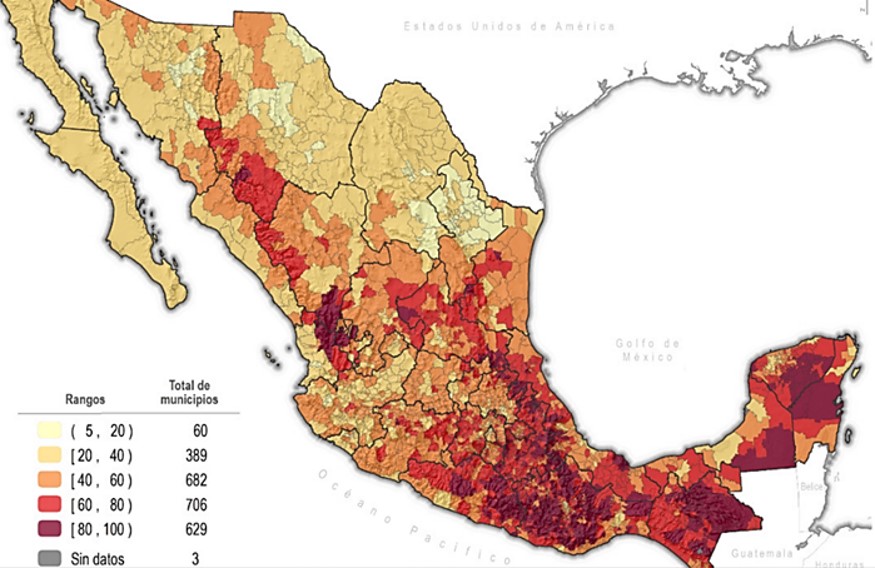 Índices de pobreza en México