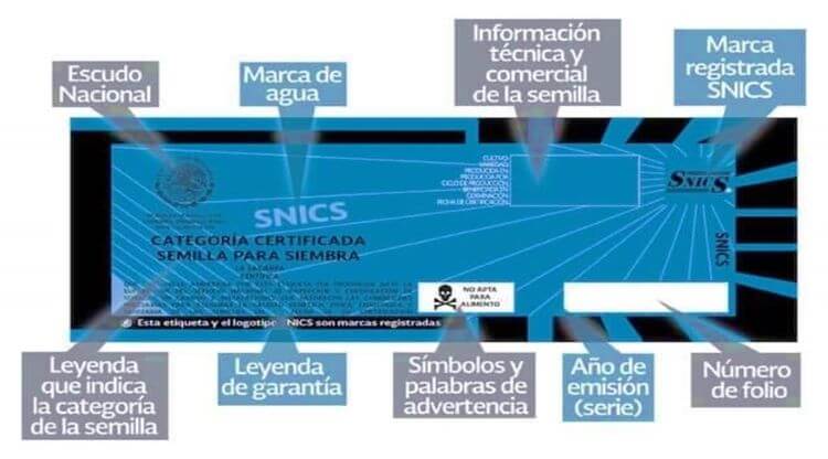 Etiqueta de semilla calificada 