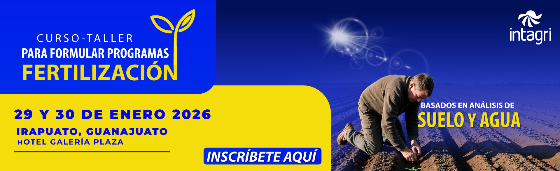 Inscribete al Curso-Taller para Formular Programas de Fertilización de Cultivos