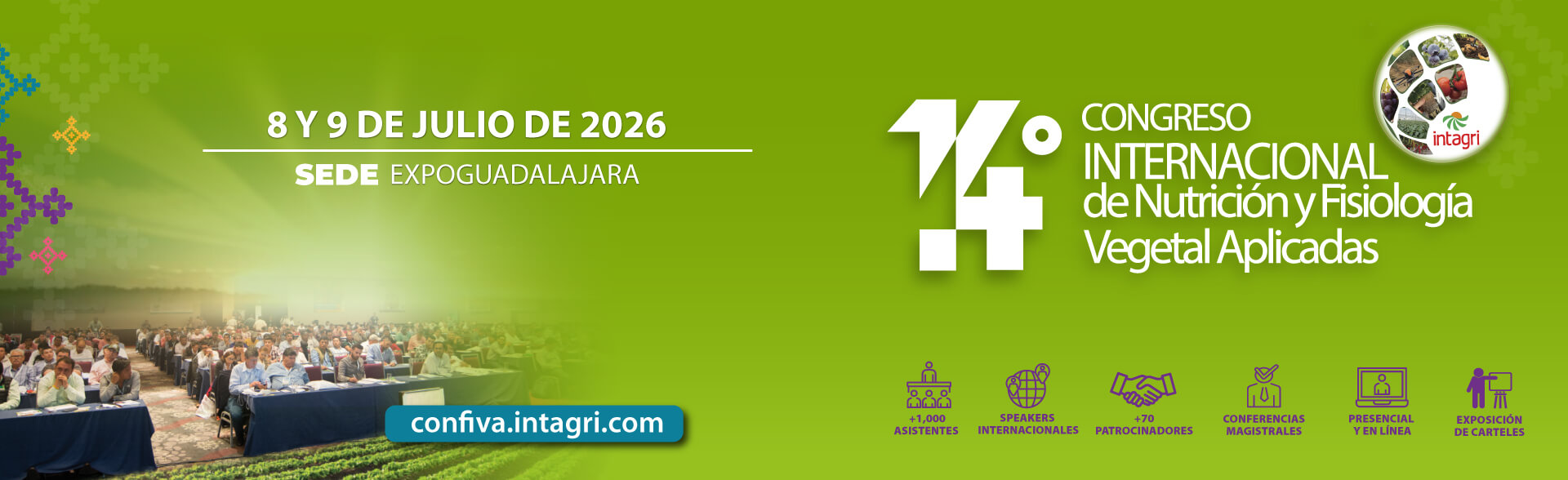 Inscribete al 14° Congreso Internacional de Nutrición y Fisiología Vegetal Aplicadas